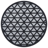 Vidaxx tapis d'extérieur arakil ø 200 cm polypropylène noir
