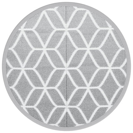 Vidaxx tapis d'extérieur arakil ø160 cm polypropylène gris