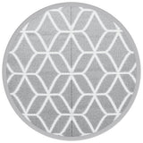Vidaxx tapis d'extérieur arakil ø 200 cm polypropylène gris