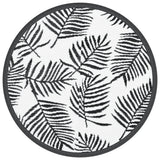 Vidaxx tapis d'extérieur arakil ø160 cm polypropylène blanc et noir