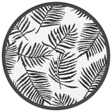 Vidaxx tapis d'extérieur arakil ø200 cm polypropylène blanc et noir
