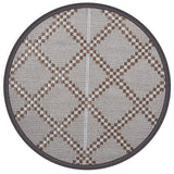 Vidaxx tapis d'extérieur arakil ø 120 cm polypropylène marron