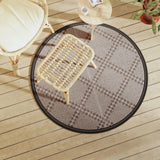 Vidaxx tapis d'extérieur arakil ø 120 cm polypropylène marron
