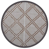 Vidaxx tapis d'extérieur arakil ø160 cm polypropylène marron