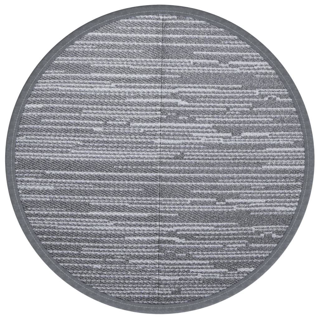 Vidaxx tapis d'extérieur arakil ø120 cm polypropylène gris