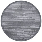 Vidaxl outside rug arakil Ø120 cm polypropene gray