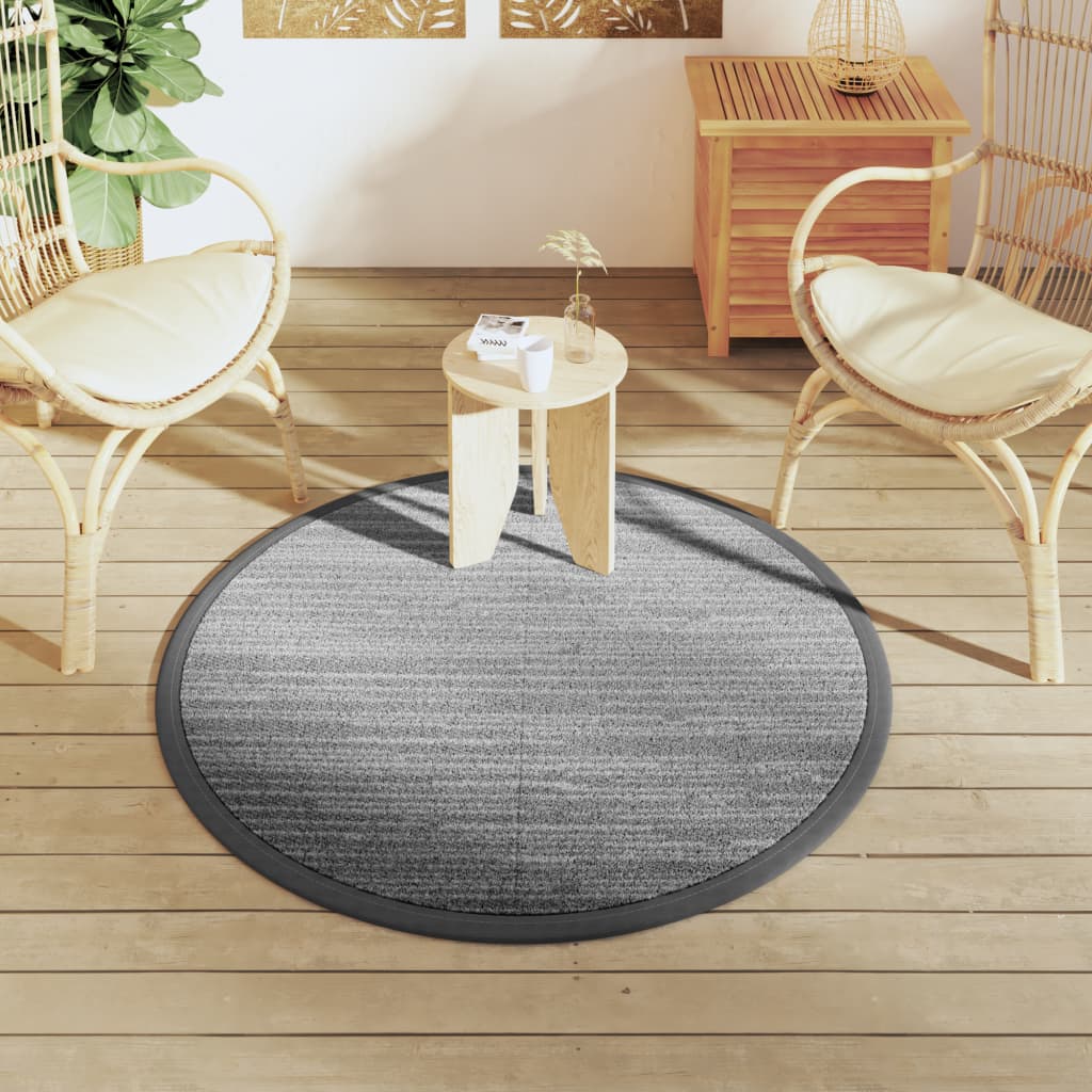 Vidaxx tapis d'extérieur arakil ø120 cm polypropylène gris