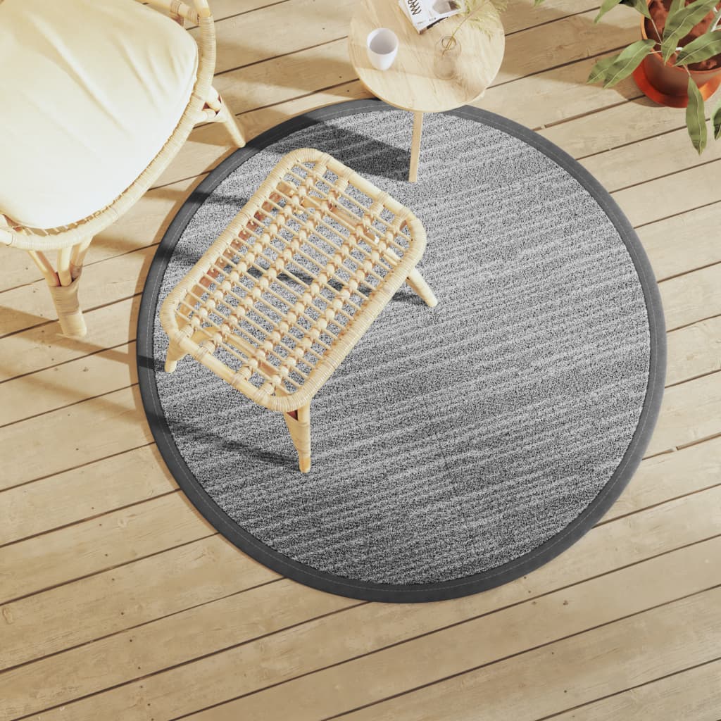 Vidaxx tapis d'extérieur arakil ø120 cm polypropylène gris