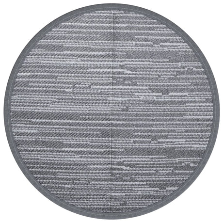 VidaXL Tapis d'extérieur Ø 200 cm polypropylène gris