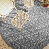 Vidaxl ausserhalb rug Ø 200 cm Polypropen Grey