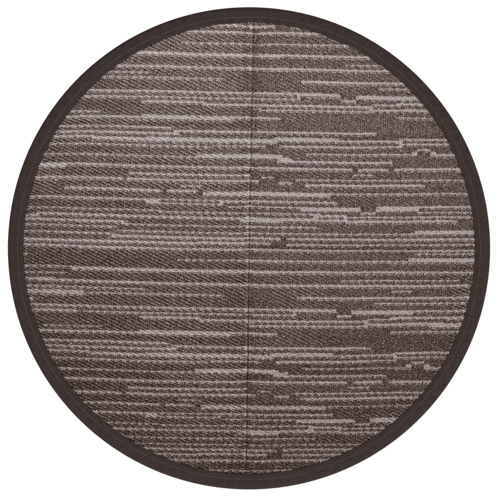 Vidaxx tapis d'extérieur arakil ø160 cm polypropylène marron