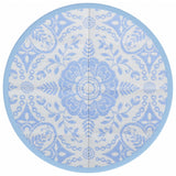 Vidaxx tapis d'extérieur arakil ø160 cm polypropylène bleu bébé