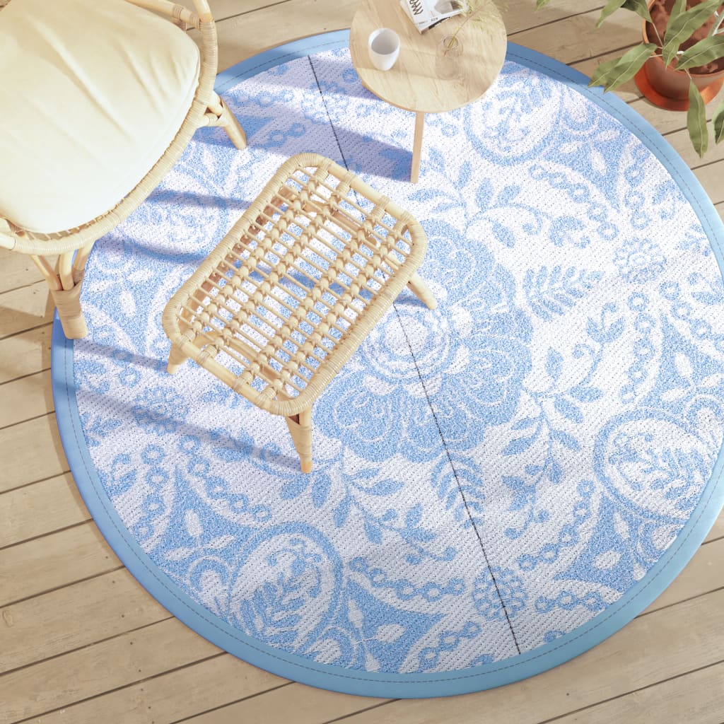 Vidaxx tapis d'extérieur arakil ø160 cm polypropylène bleu bébé