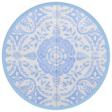 Vidaxl outside rug arakil Ø200 cm polypropene baby blue