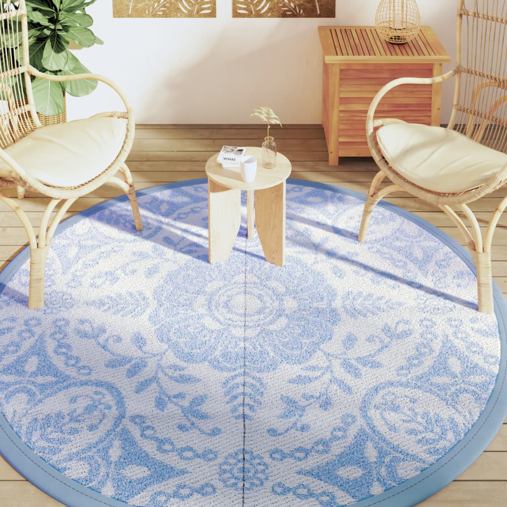 Vidaxl outside rug arakil Ø200 cm polypropene baby blue