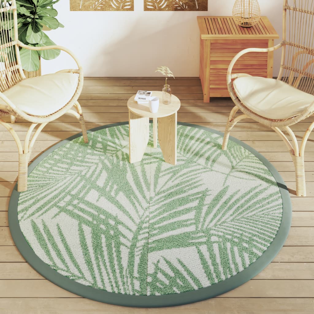 Vidaxx tapis d'extérieur arakil ø160 cm polypropylène vert