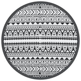 Vidaxx tapis d'extérieur arakil ø120 cm polypropylène noir