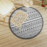 Vidaxx tapis d'extérieur arakil ø120 cm polypropylène noir