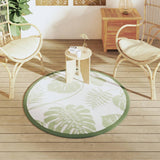 Vidaxx tapis d'extérieur arakil ø120 cm polypropylène vert