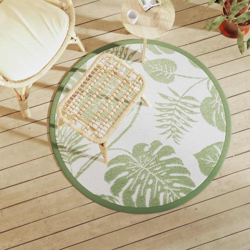 Vidaxx tapis d'extérieur arakil ø120 cm polypropylène vert
