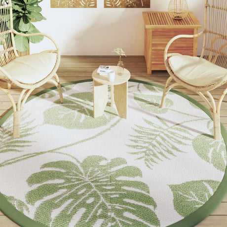 VidaXL Tapis d'extérieur Ø200 cm polypropylène vert