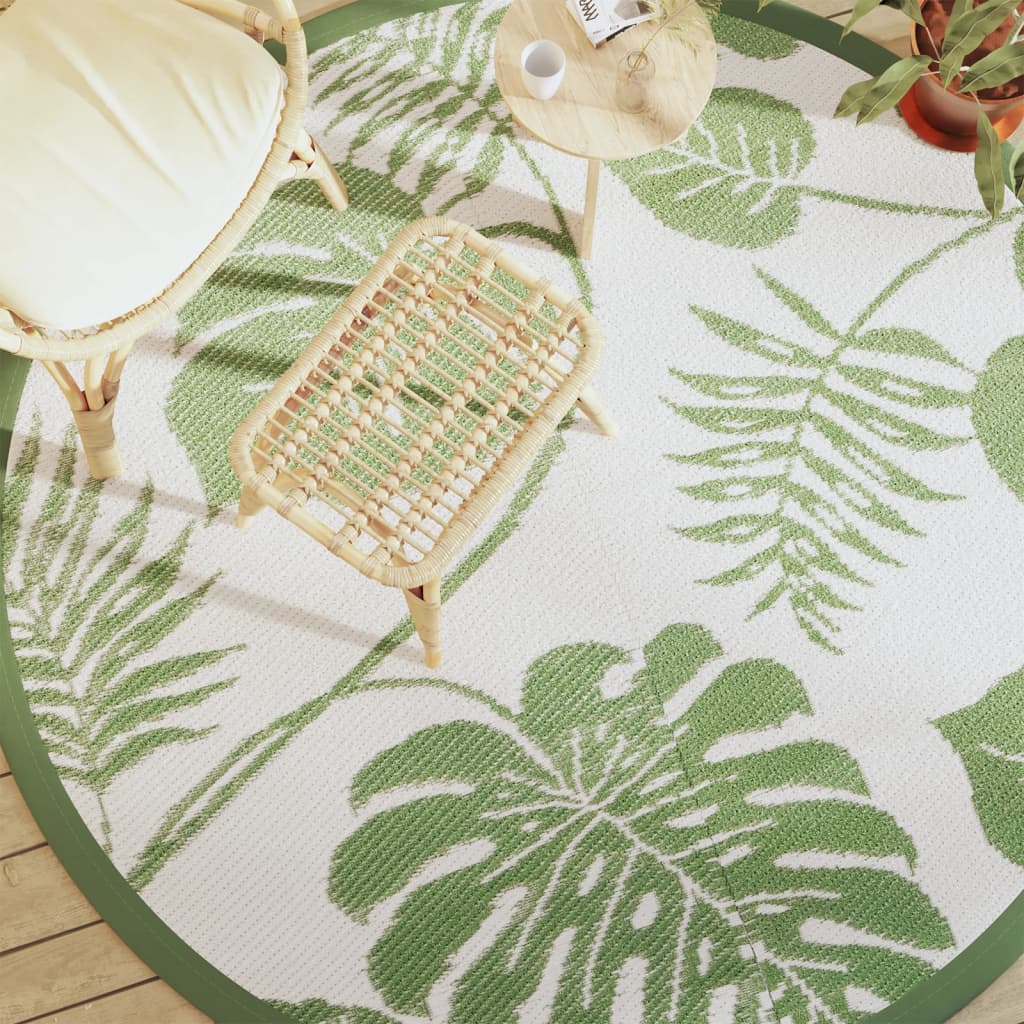 VidaXL Tapis d'extérieur Ø200 cm polypropylène vert