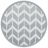 Vidaxx tapis d'extérieur arakil ø120 cm pp gris