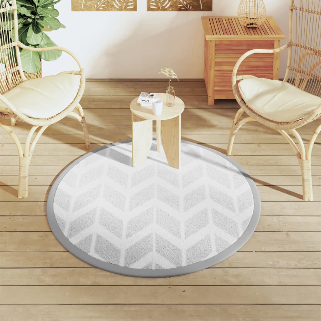 Vidaxx tapis d'extérieur arakil ø120 cm pp gris