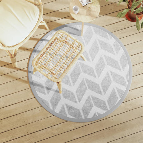Vidaxx tapis d'extérieur arakil ø120 cm pp gris