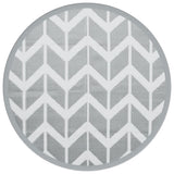 Vidaxl ausserhalb rug arakil Ø160 cm Polyprope Grey