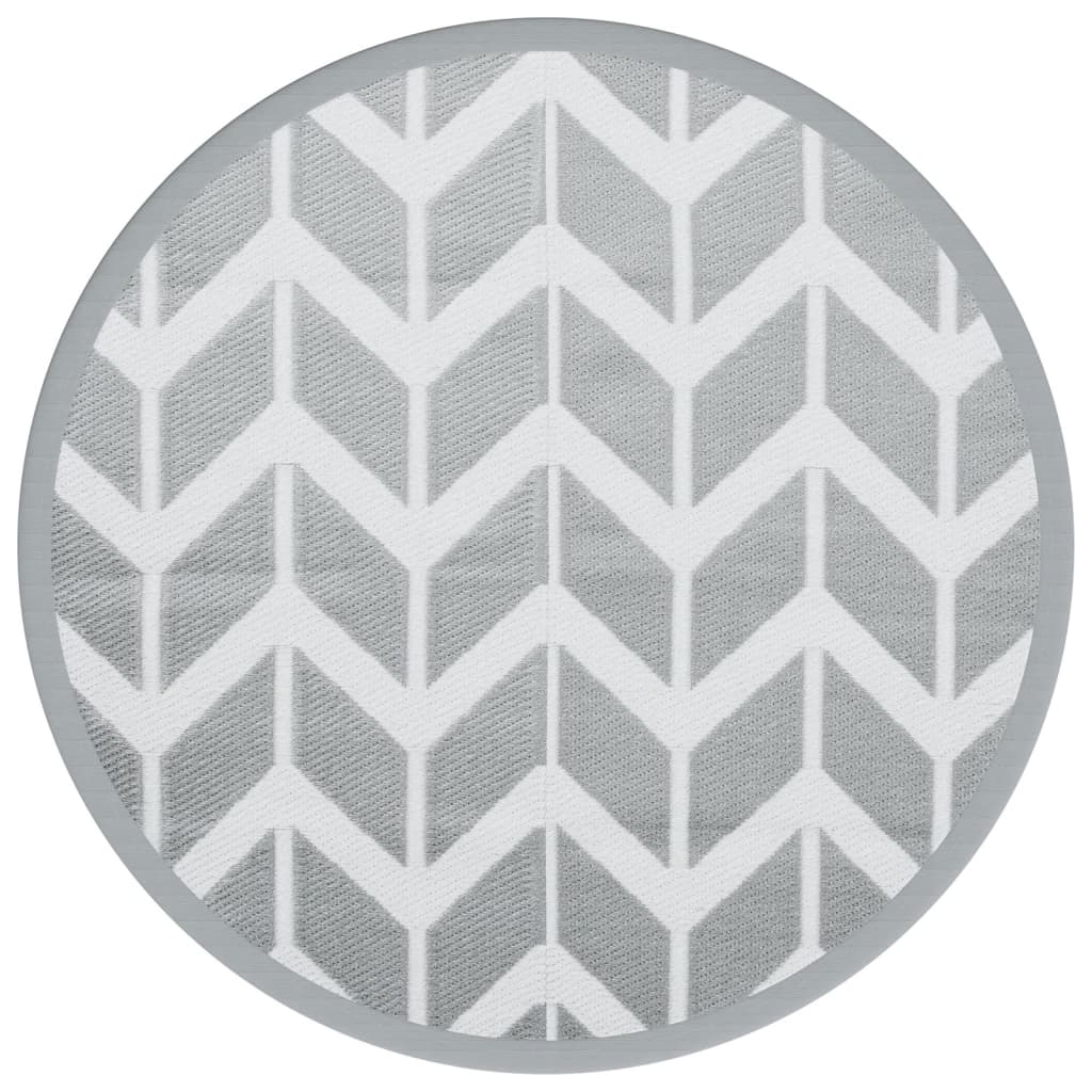 Vidaxx tapis d'extérieur arakil ø160 cm polypropylène gris
