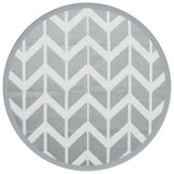 Vidaxx tapis d'extérieur arakil ø160 cm polypropylène gris