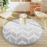 Vidaxx tapis d'extérieur arakil ø160 cm polypropylène gris