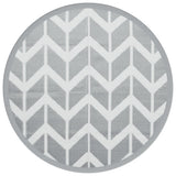 Vidaxx tapis d'extérieur arakil ø 200 cm polypropylène gris