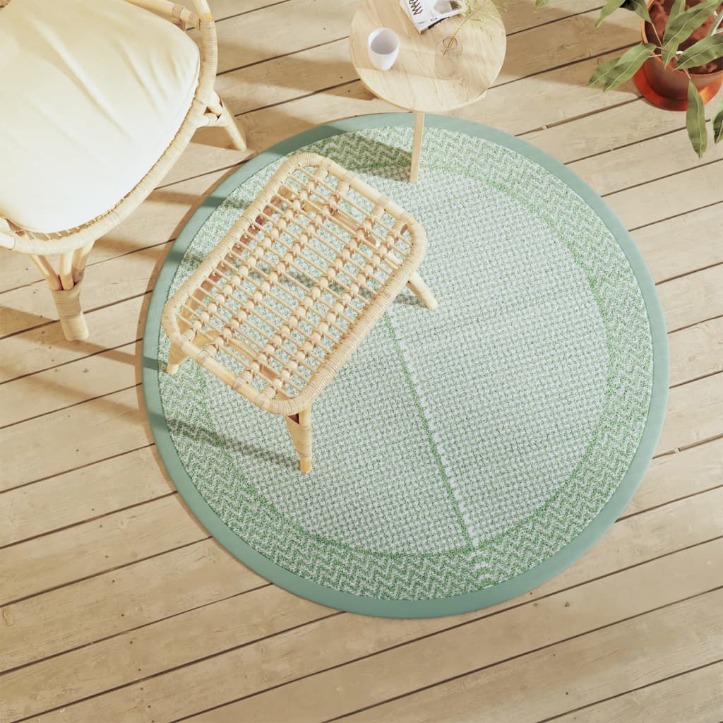 Vidaxx tapis d'extérieur arakil ø120 cm polypropylène vert