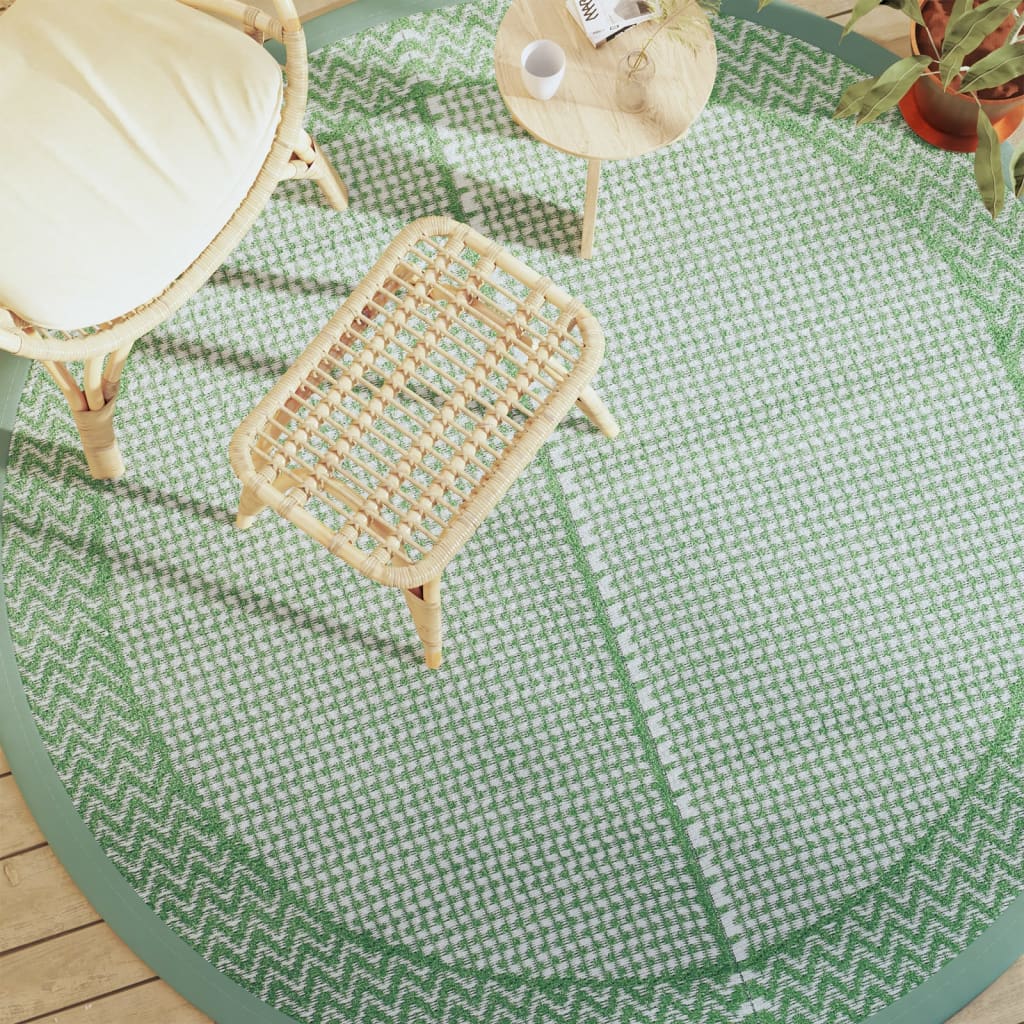 Vidaxx tapis d'extérieur arakil ø 200 cm polypropylène vert
