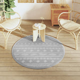 Vidaxx tapis d'extérieur arakil ø120 cm pp gris