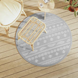 Vidaxx tapis d'extérieur arakil ø120 cm pp gris
