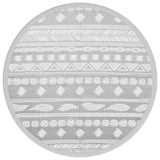 Vidaxx tapis d'extérieur arakil ø160 cm polypropylène gris