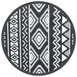 Vidaxx tapis d'extérieur arakil ø160 cm polypropylène noir