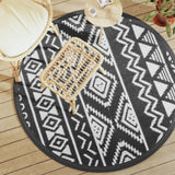 Vidaxx tapis d'extérieur arakil ø160 cm polypropylène noir