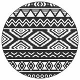 Vidaxx tapis d'extérieur arakil ø 200 cm polypropylène noir