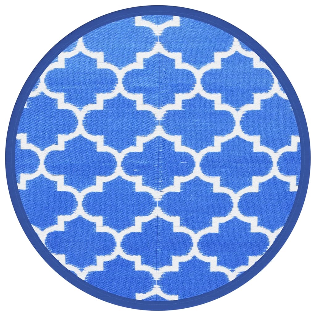 Vidaxx tapis d'extérieur arakil ø120 cm polypropylène bleu