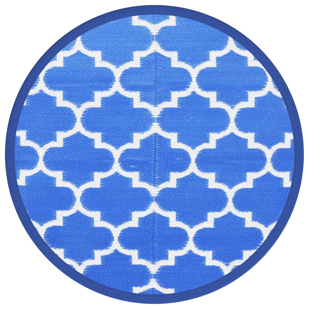 Vidaxx tapis d'extérieur arakil ø160 cm polypropylène bleu