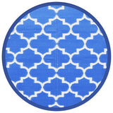Vidaxx tapis d'extérieur arakil ø160 cm polypropylène bleu