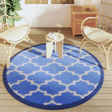 Vidaxx tapis d'extérieur arakil ø160 cm polypropylène bleu