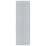 Vidaxl afuera de la alfombra Arakil 80x250 cm pp gris