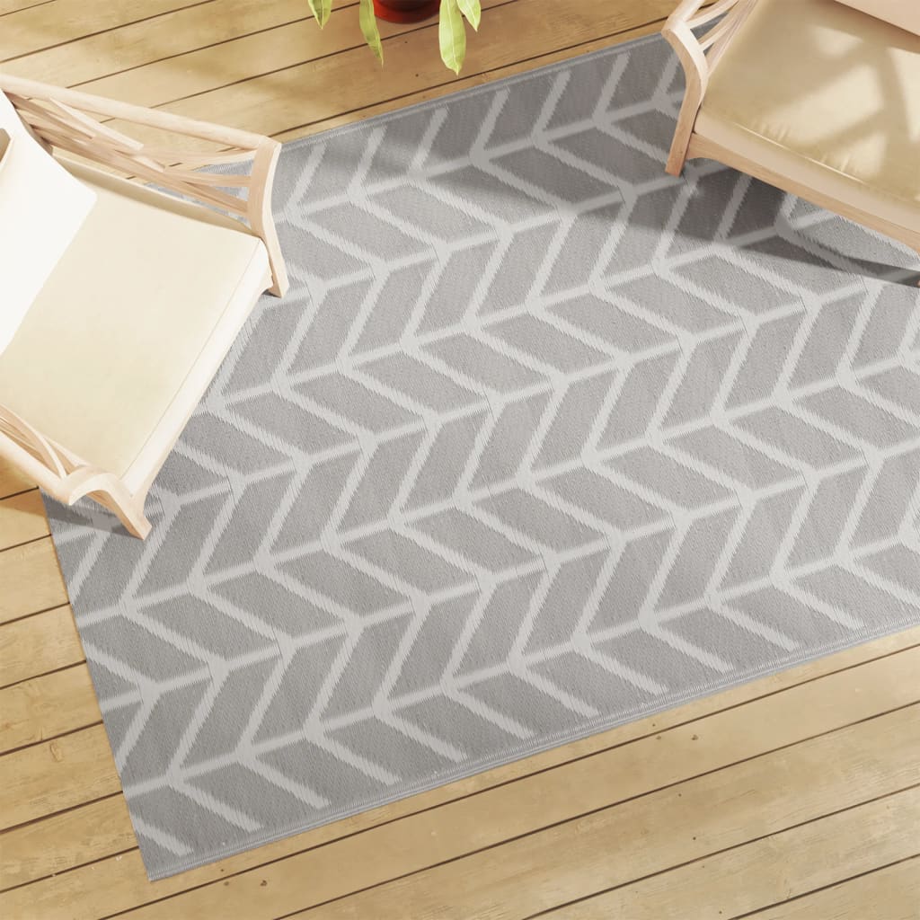 Vidaxl outside rug Arakil 140x200 cm pp gray