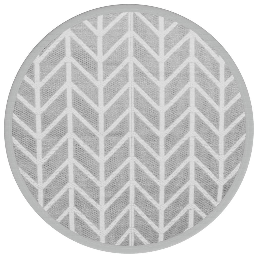 Vidaxx tapis d'extérieur arakil ø120 cm pp gris