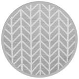 Vidaxx tapis d'extérieur arakil ø120 cm pp gris